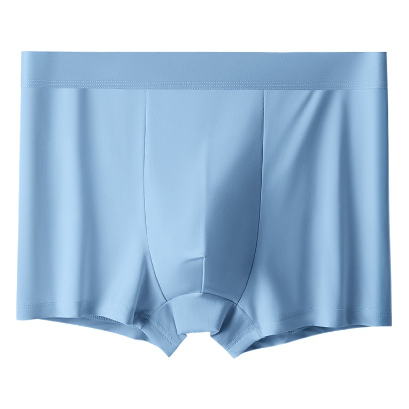 Summer Men's Ice Silk Underwear Boys' Boxer Briefs Youth Breathable Antibacterial Underwear Foreign Trade Cross-Border Supply