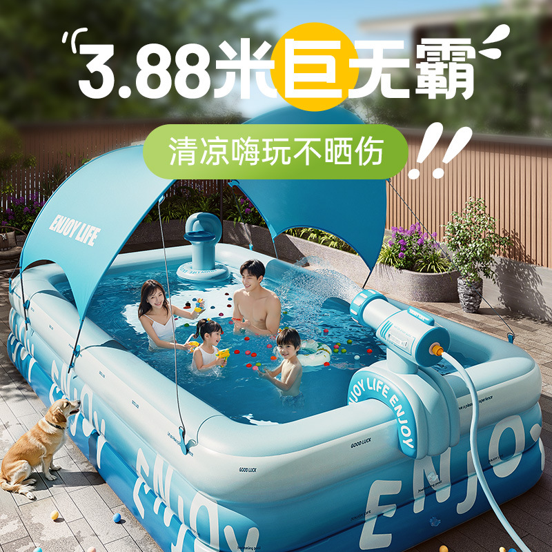 Swimming Pool Thickened Large Indoor Outdoor One-Click Inflatable Adult Children Family Swimming Pool Wholesale Home