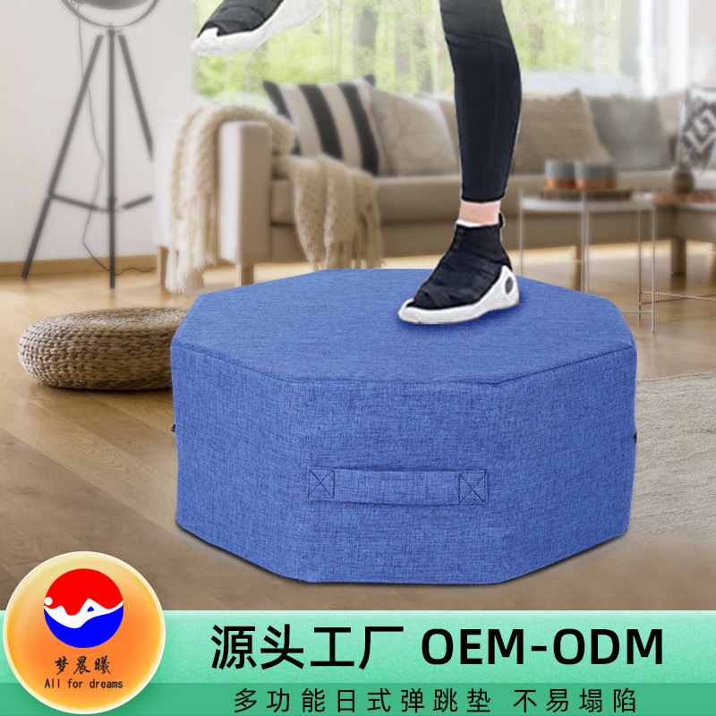 Sports Indoor Children Wholesale Spot Training Bounce Mat Polygonal Fitness Yoga Box Children's Trampoline