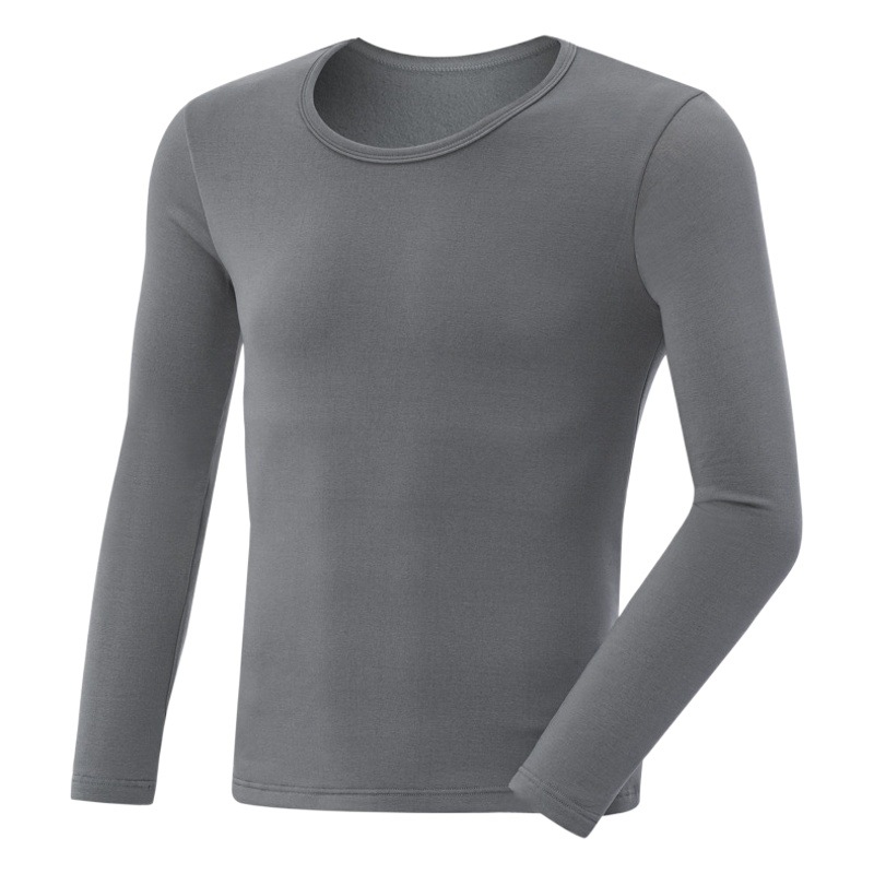Thermal Underwear Thin Fleece-lined Autumn Clothes and Trousers Set Cotton Sweater Thin Underwear Warm Youth Base Men