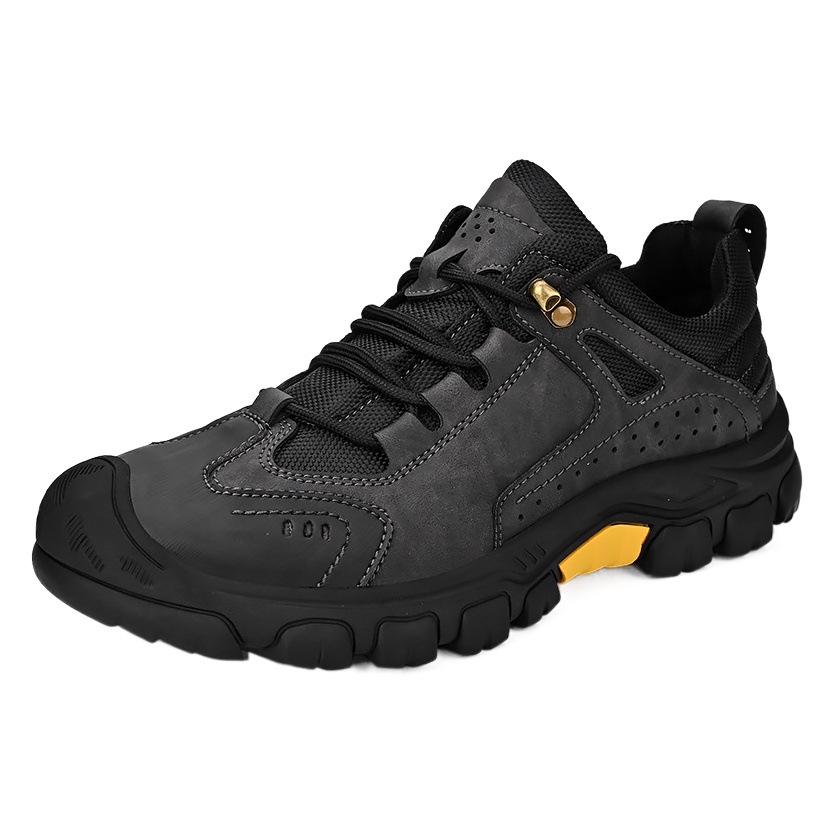 Cross-Border Amazon Independent Station Popular Genuine Leather Outdoor Work Shoes Men's Baotou Non-Slip Low-Top Hiking Shoes Casual Shoes