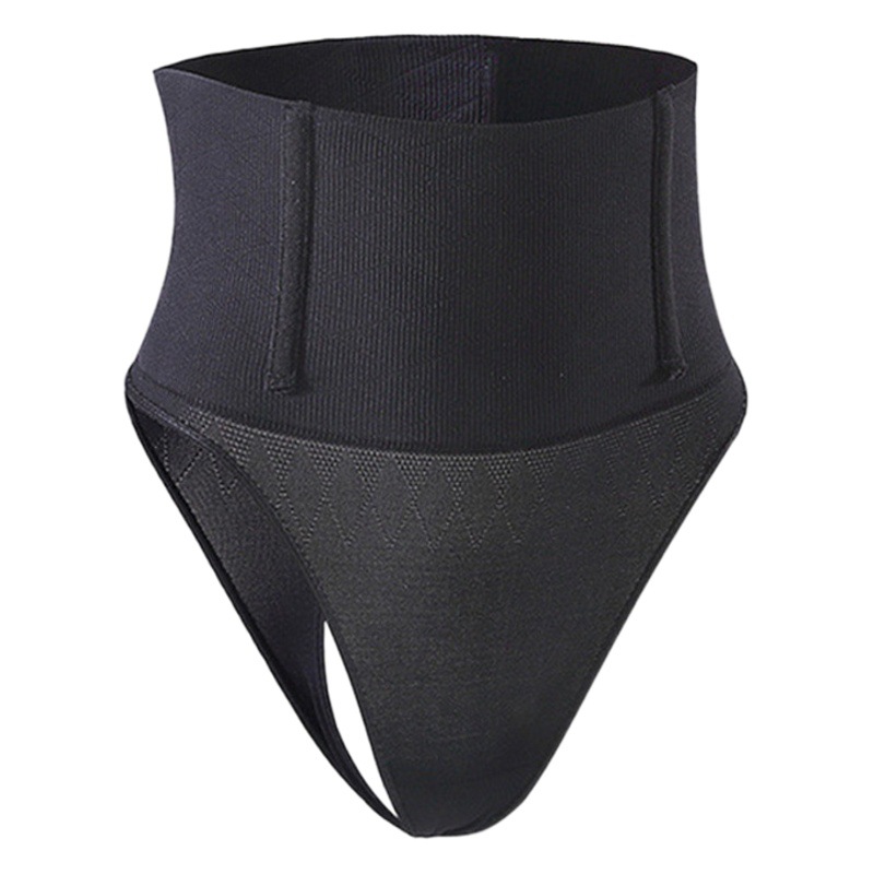 Cross-border Sexy G-string High Waist Body-shaping Belly-tucked Waist Pants Body-shaping Sexy Hip-lifting Ass plus size T-pants
