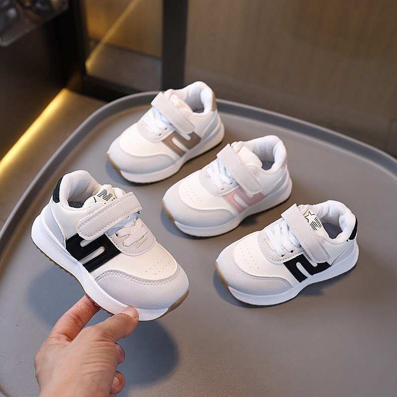 Children's Sports Shoes 2025 Autumn New Baby Girl's Shoes Boys' White Shoes Soft Sole Running Shoes Kidsren's Forrest Gump Shoes