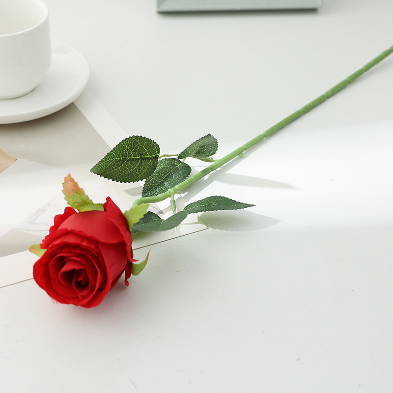 Picture of Cross-Border Supply Velvet Rose Home Decoration Wedding Bouquet Gothic Halloween Black Rose Simulated Rose