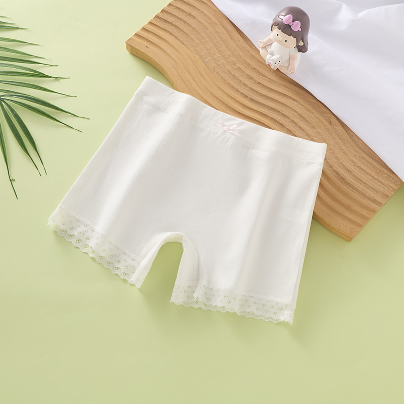 Picture of Girls' Safety Shorts and Underwear Two-In-One Anti-Exposure Children's Leggings Integrated Summer Thin Pure Cotton Crotch
