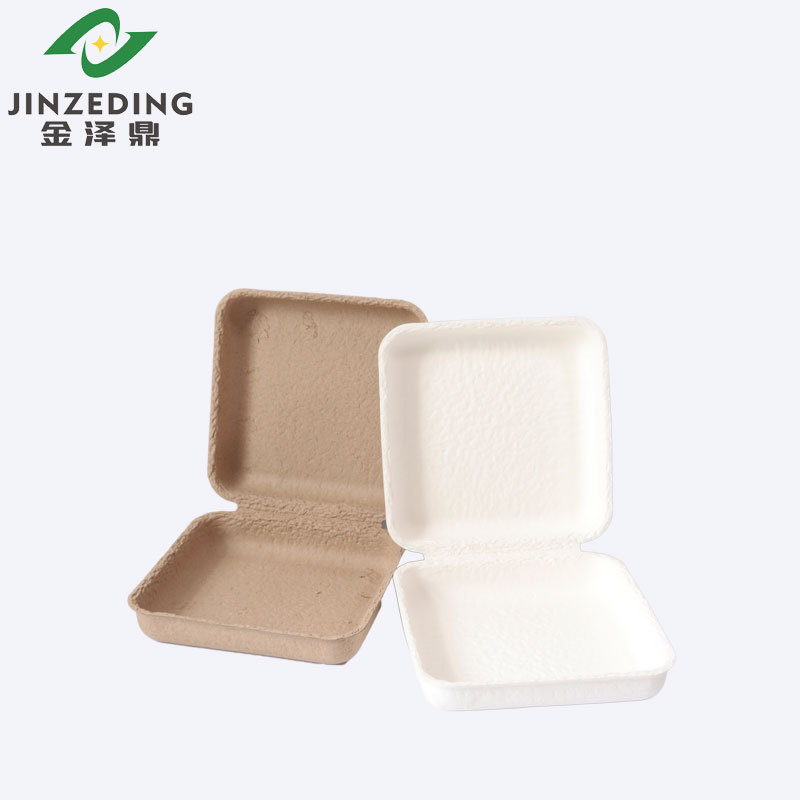 Square Pulp Clothing Box Large Dry Pressed Yellow Pulp Pulp Storage Box Degradable Pulp Box Customized and Environmentally Friendly