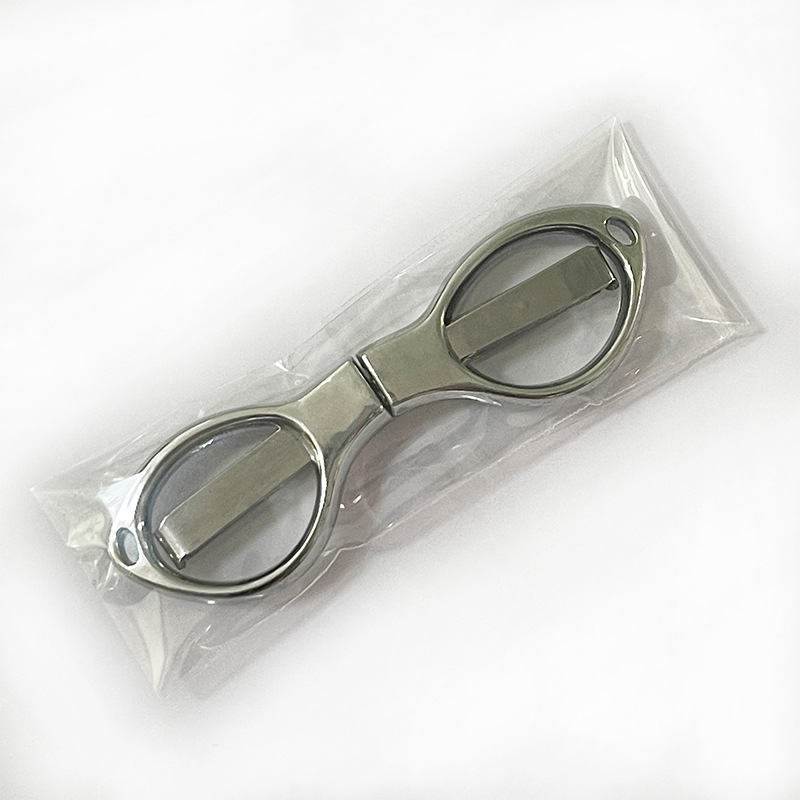 Picture of Stainless steel folding scissors plastic handle/alloy stretch shear travel portable fishing Special 8/eight character scissors wholesale