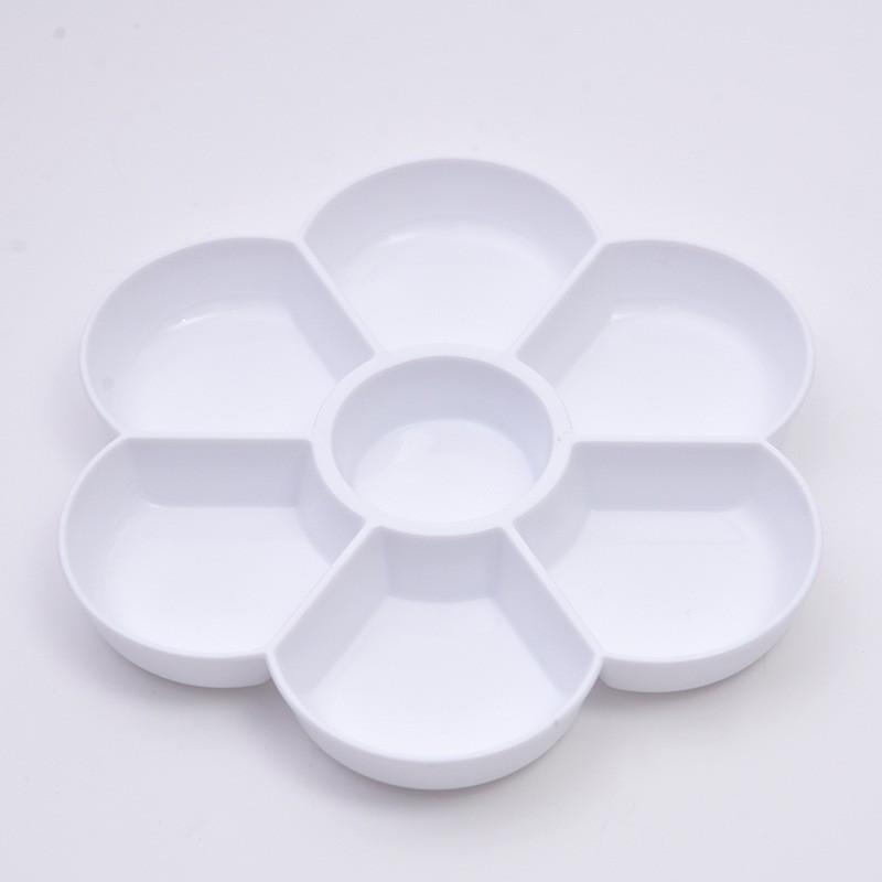 Picture of Basic Transparent Kidsren's Watercolor Supplies Pp Palette Student Painting Art Hand-Painted Plastic Paint Palette Palette