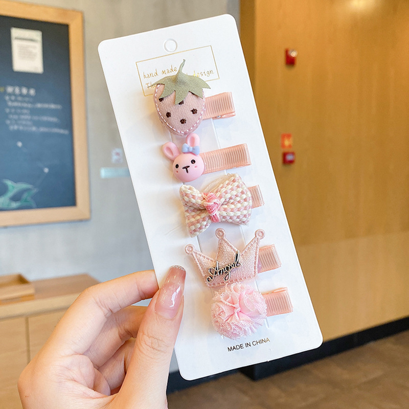 Picture of Cute baby lanugo hair small hairpin baby girl does not hurt hair hair clip baby hair small hair clip children's headdress
