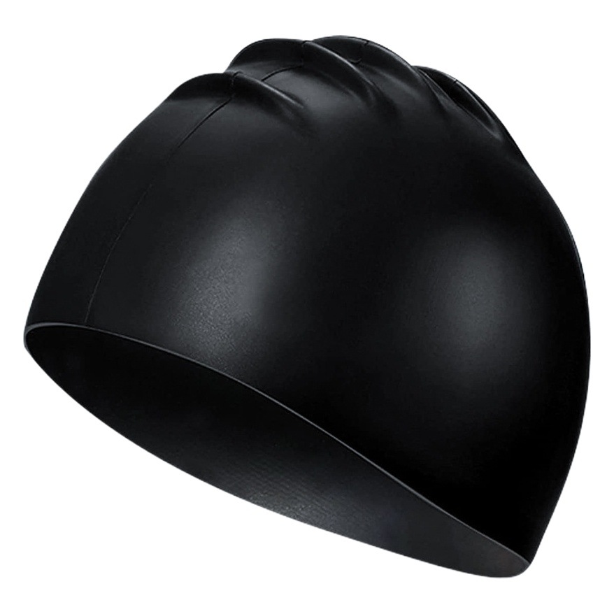Picture of Hot sale unisex silicone swimming cap wholesale solid color high elastic breathable swimming cap waterproof non-slip head