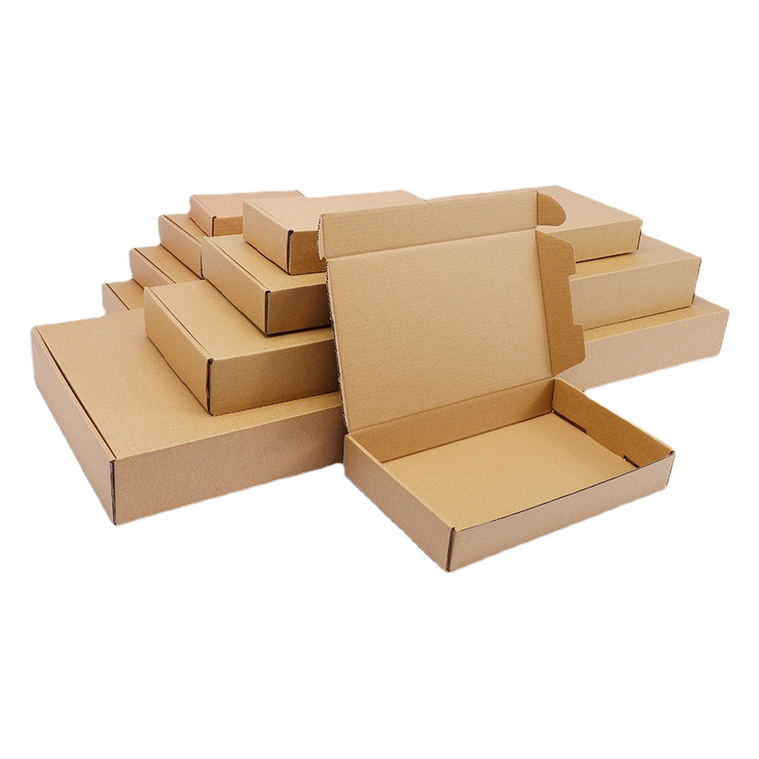 2mm Thick Airplane Box Carton Three-Layer Express Packaging Box Small Item Packaging Box Corrugated Carton Three-Layer Thickened
