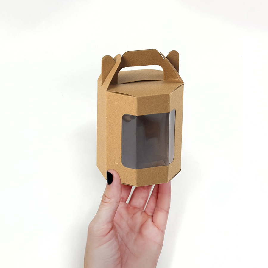 10 pcs/pack transparent PVC simple gift box flower doll box in stock solid color simple folding visual gift box