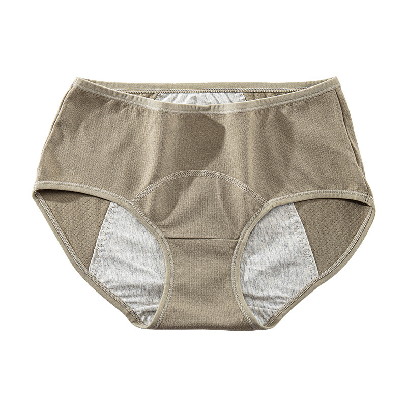 Picture of Women's Menstrual Pants, Aunt Pants, Mid-Waist Pure Cotton Crotch Triangle Menstrual Pants, Leak-Proof Large Size Underwear, Women's Menstrual Sanitary Pants