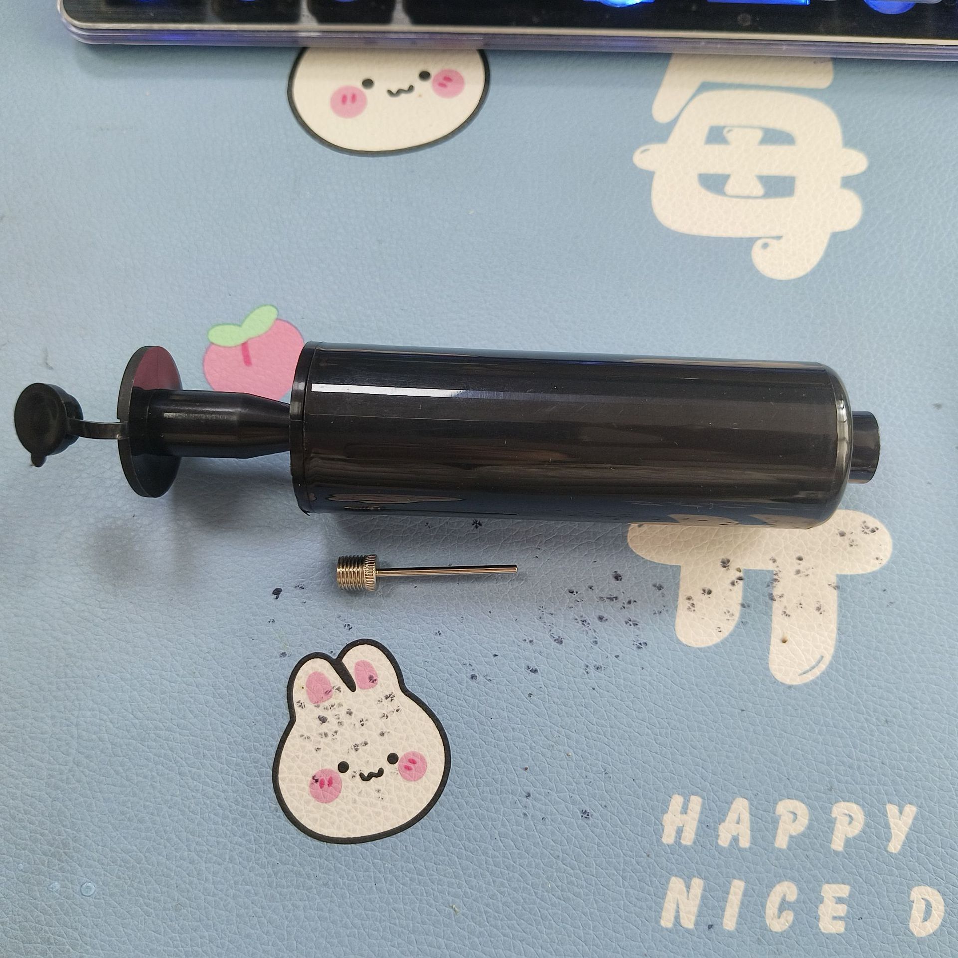 15cm Detachable Needle-Type Air Pump Basketball Balance Pad Semi-Circular Ball Air Pump Hand Push Needle-Type Air Pump Mini Air Pump