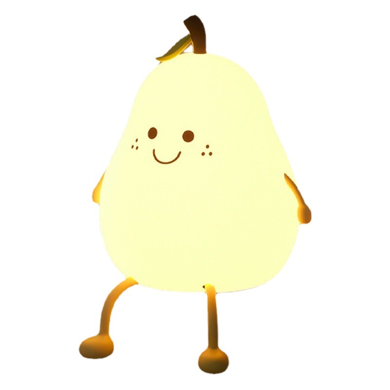 Never divide pear duck pear night light silicone gift bedroom sleep bedside creative not separate clap light cute