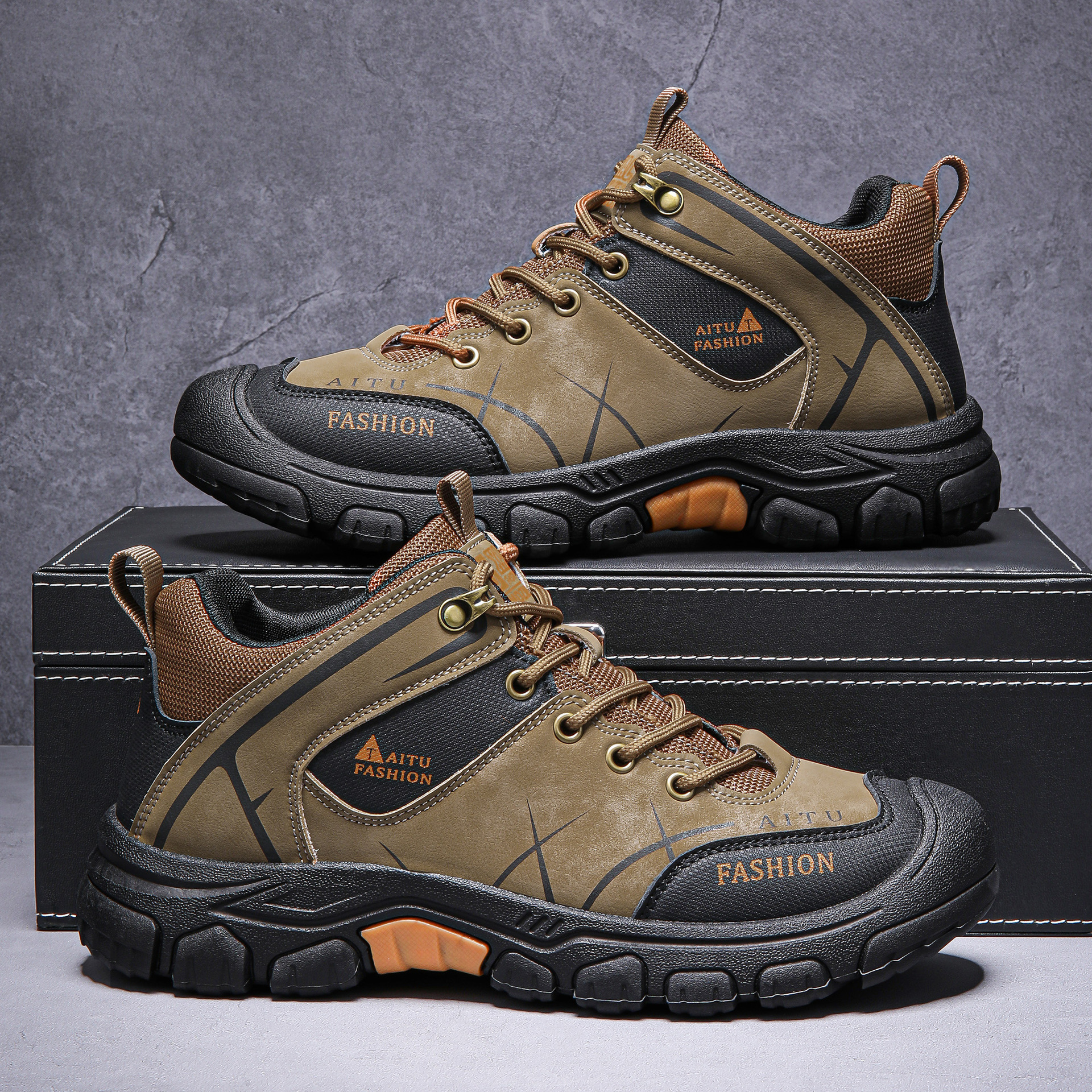 2024 foreign trade explosions autumn new sports leisure running men's shoes plus size generation hair sneaker father shoes