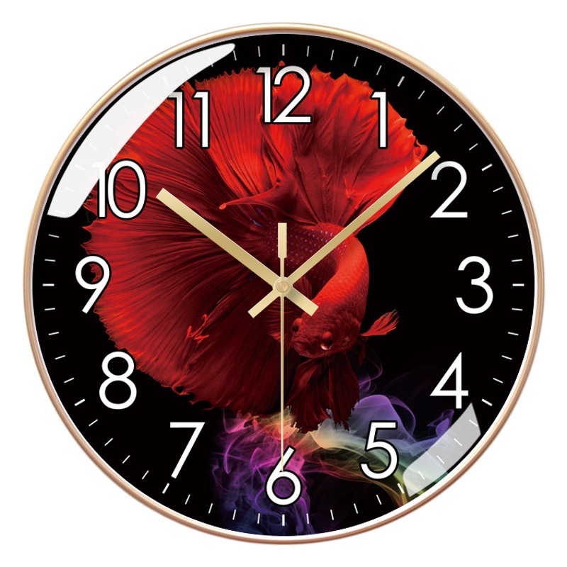 Ipura 6067 Wall Clock Living Room Clock Simple Chinese Fashion Home Clock Wall Watch Silent Seconds Sweeping Quartz Clock