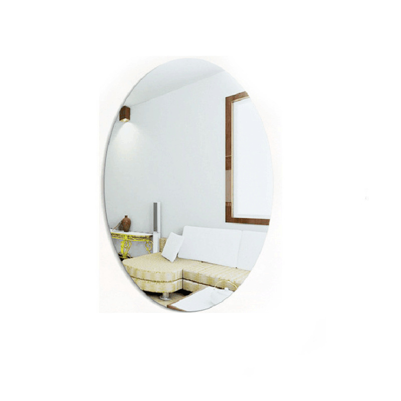 Picture of Acrylic Mirror Wall Stickers DIY Bathroom Soft Mirror Makeup Mirror Stereo Full-Body Dressing Mirror Wall Decoration