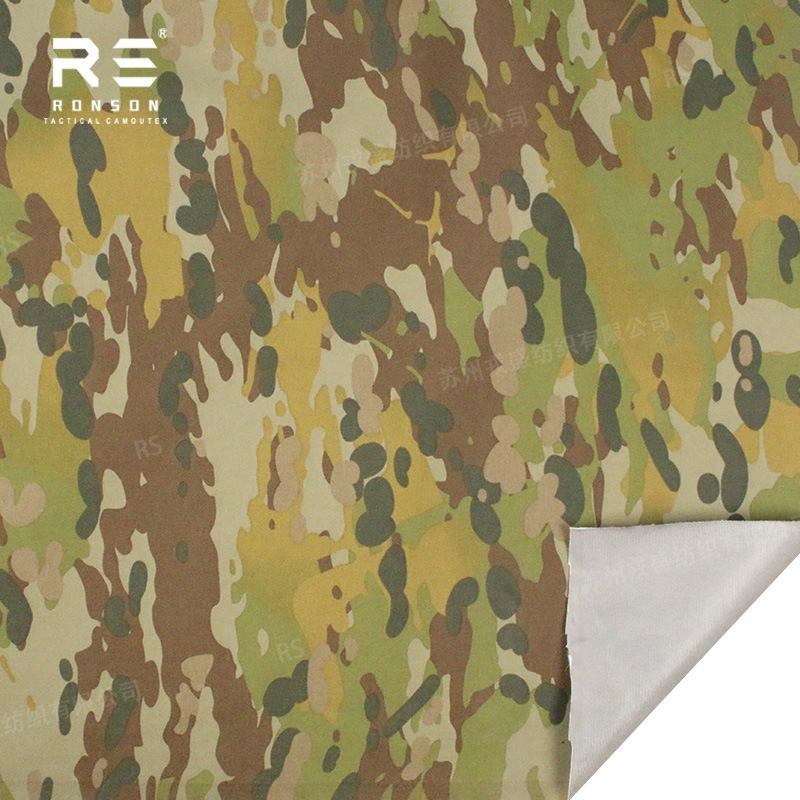 Picture of 228T Taslon 3-in-1 composite nylon hardshell softshell jacket fabric, new Australian camouflage, infrared protection
