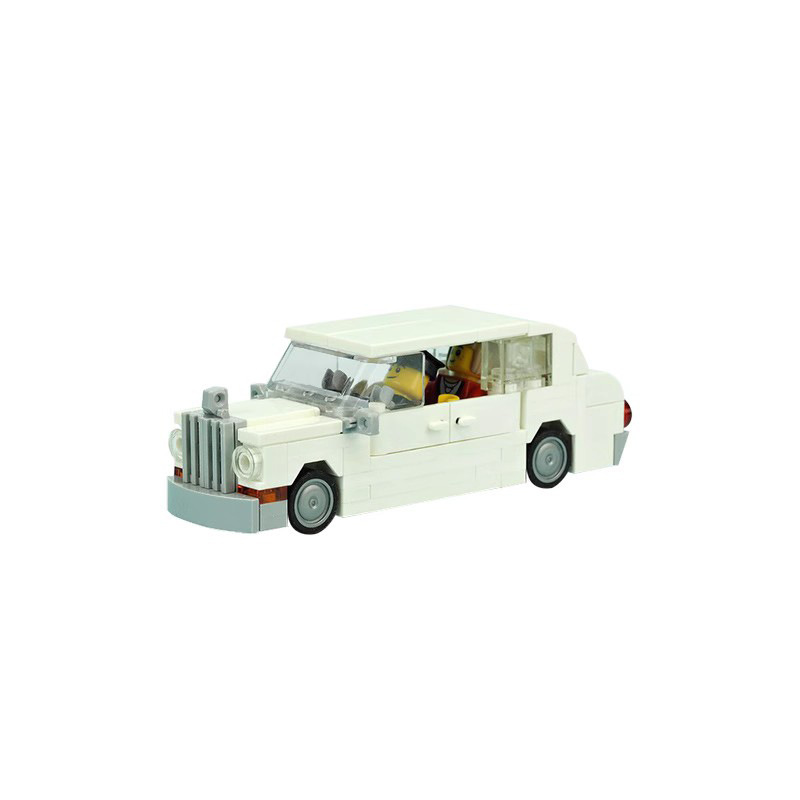 Picture of Compatible with Lego FUTURE MOC puzzle assembling building blocks assembling building blocks 19065 white luxury car toys