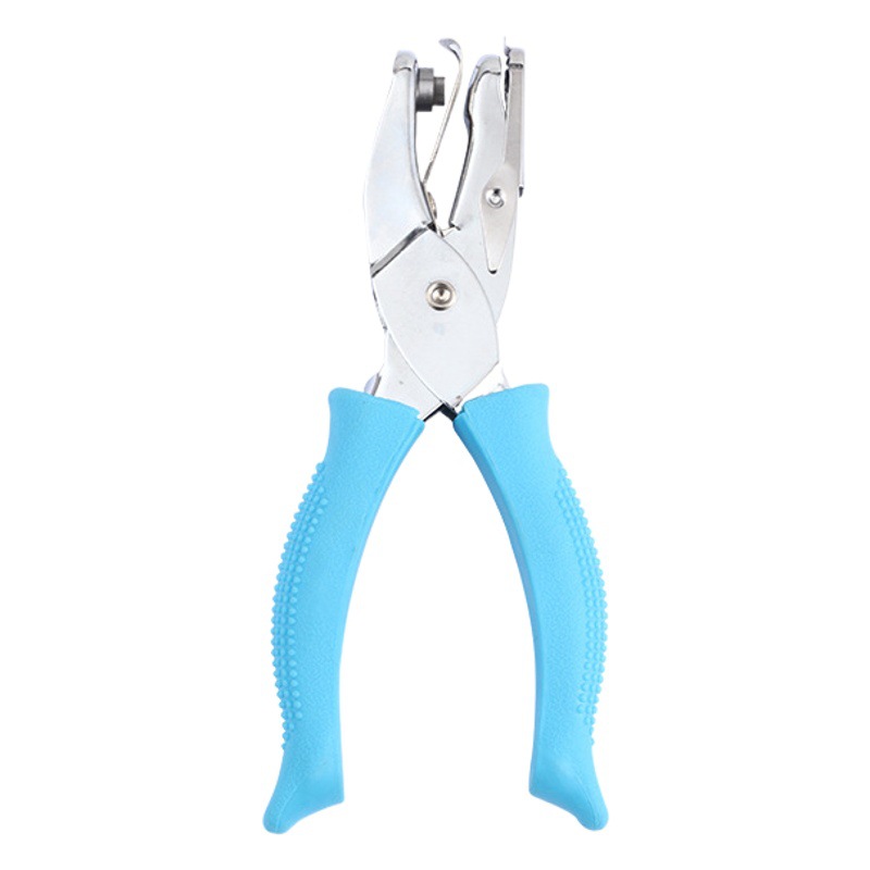 Love hole labor-saving manual hole punch 3mm round hole loose-leaf rubber punching machine five-pointed star single hole punching pliers