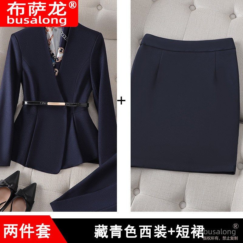 Picture of Long Sleeve Business Wear suit Suit Jacket Temperament Women's White Collar Business Work Clothes Workwear Casual Fashion suit