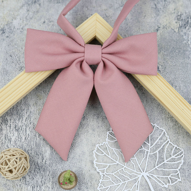 Picture of JK Uniform College Style Solid Color Female Student Bow Tie School Uniform Japanese Style Seikan Suit Bow Red Roots