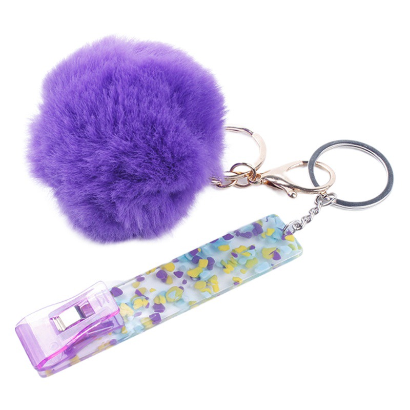 Cross-border Amazon Contactless Bank Card Picker ATM Card Picker Long Nail Keychain DIY Keychain