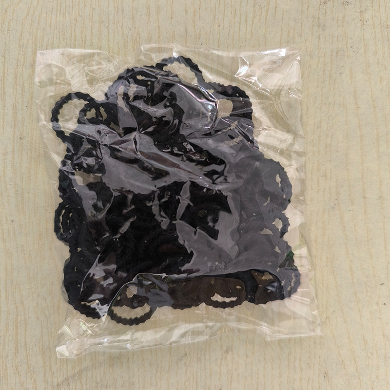 Picture of Single Wholesale Black Headband Hair Tie for Women Korean Style High Elasticity Does Not Hurt Hair Rubber Band High Ponytail Baby Hair Accessories
