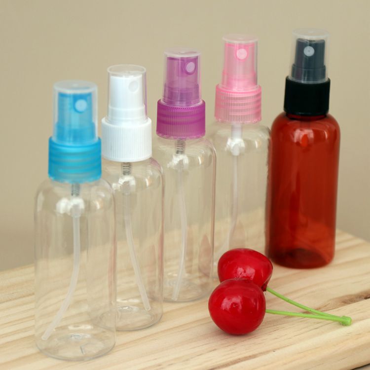 Manufacturer in stock 80ml spray bottle cosmetic spray bottle PET plastic spray bottle 80ml spray bottle