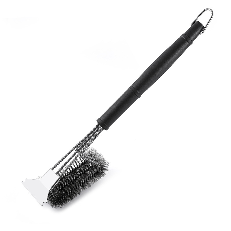 Picture of BBQ cross-border cleaning barbecue brush steel wire brush barbecue grill net Brush grill steel wire brush cleaning brush barbecue tools