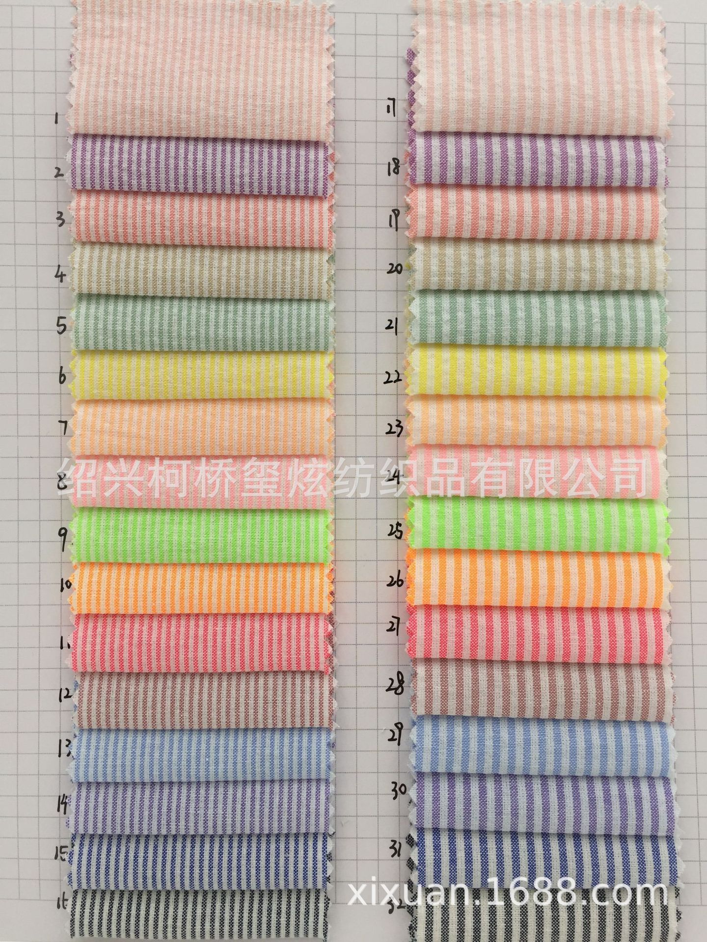 Picture of New sand wash stripe yarn-dyed striped shirt dress fabric yarn-dyed plaid in stock supply