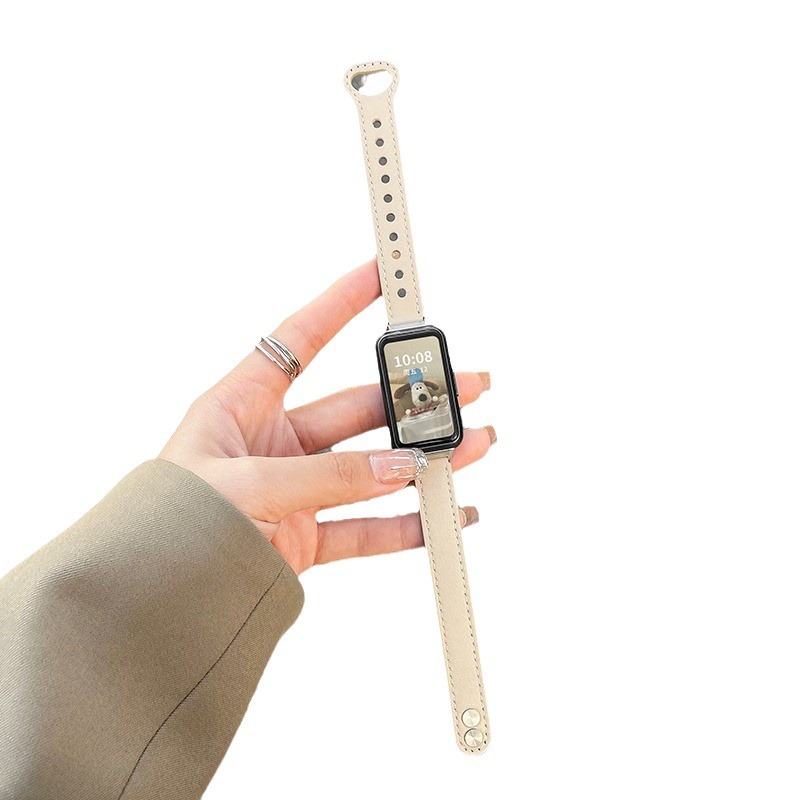Picture of For Huawei Bracelet 9/8/7NFC Edition Strap Huawei band6pro Bracelet Leather Glory Bracelet 7 Men and Women
