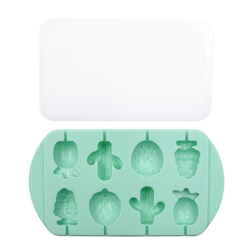Picture of New Fruit Pass Tool Lollipop Mould with Lid Lollipop Mould Silicone Sugar Mould Cheese Stick