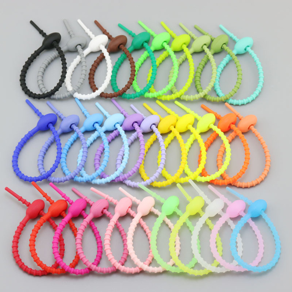 Picture of Cross-border Silicone Cable Tie Storage Belt Various Sizes Suitable for Most Supplies Storage Recyclable Winch