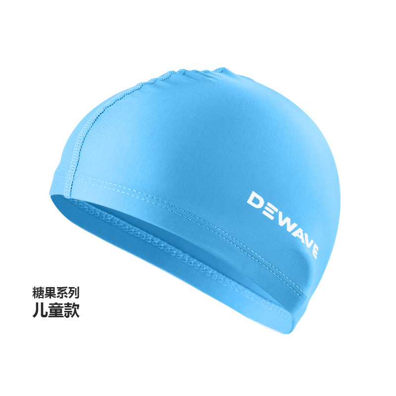 Picture of Swimming cap adult cloth cap swimming cap polyester nylon four needle six thread unisex large swimming belt paper card wholesale