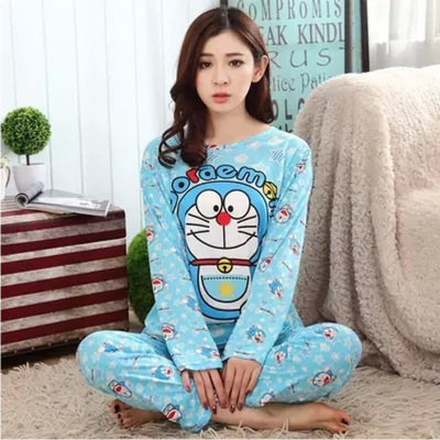 Picture of New Style Pajamas Women's Spring and Autumn Long Sleeve Thin Women's Autumn and Winter Large Size Casual Autumn Home Suit Wholesale