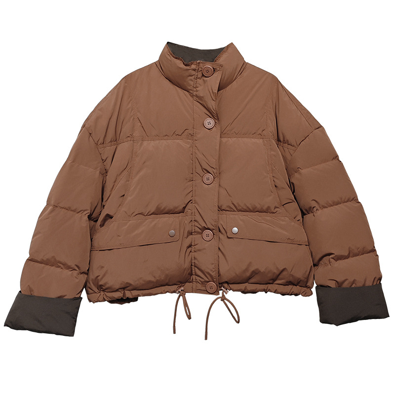 Picture of Thickened Down Jacket Women's Short 2024 New Style Mother's Fashionable Western Style Loose White Duck Down Warm Jacket
