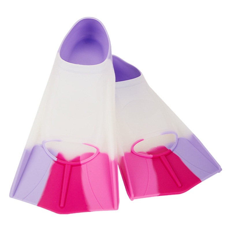 Silicone flippers adult snorkeling swimming frog shoes children swimming training diving duck palm men's flippers wholesale