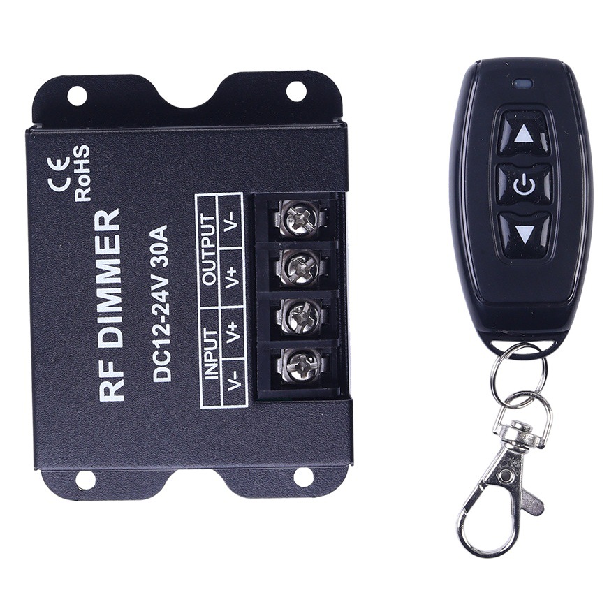 LED strip light with DIMMER brightness regulator DIMMER knob switch 12V/24V30A/No strobe