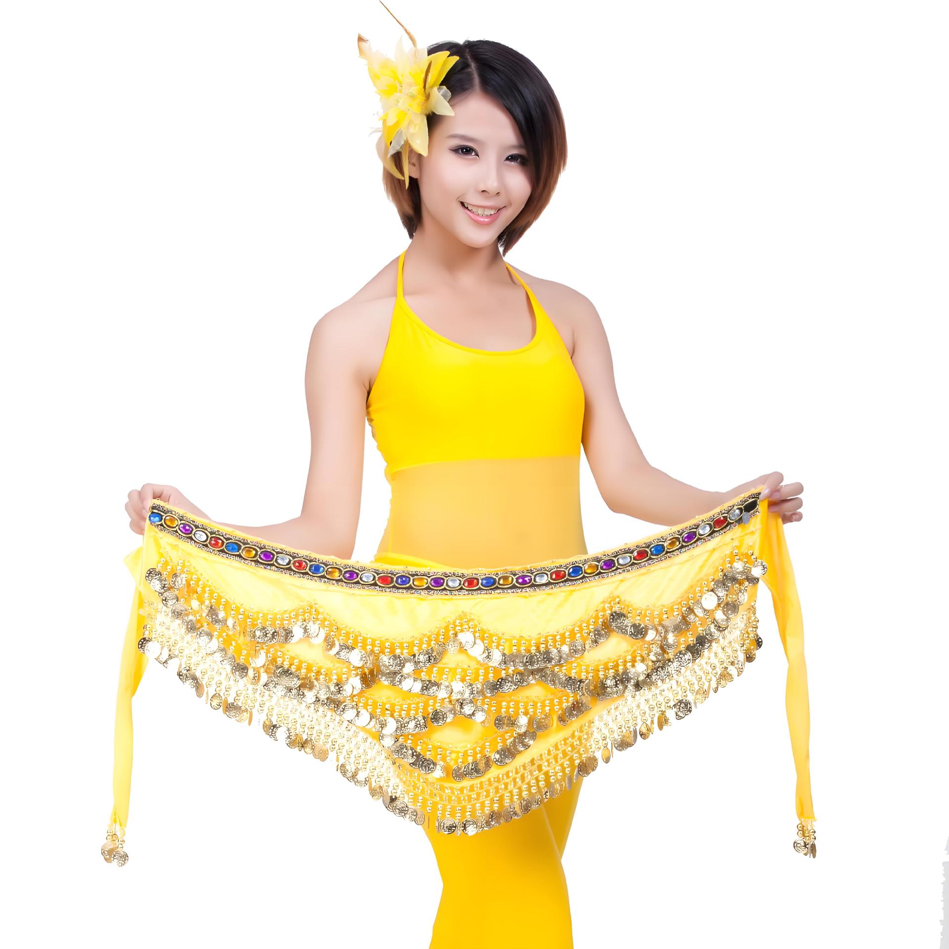 Picture of 328 Currency Belly Dance Waist Chain Belly Dance Belt Waist Chain Handmade Sequin Waist Decoration Egyptian Oriental Dance Waist Chain