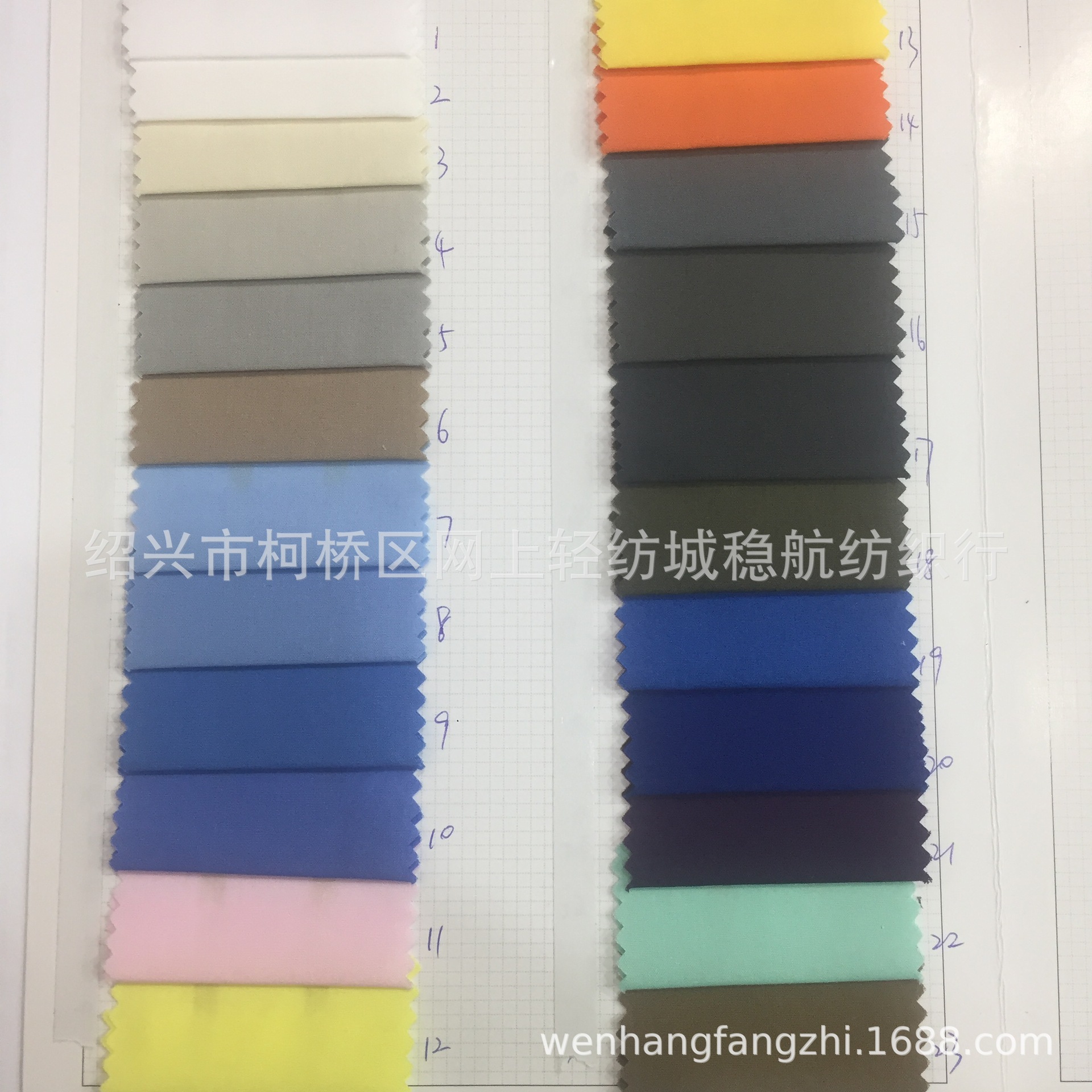 Dyed Polyester Cotton Boutique 65/35TC Poplin Fabric Work Clothes Shirt Long and Short Sleeve Uniform Security Clothing Fabric