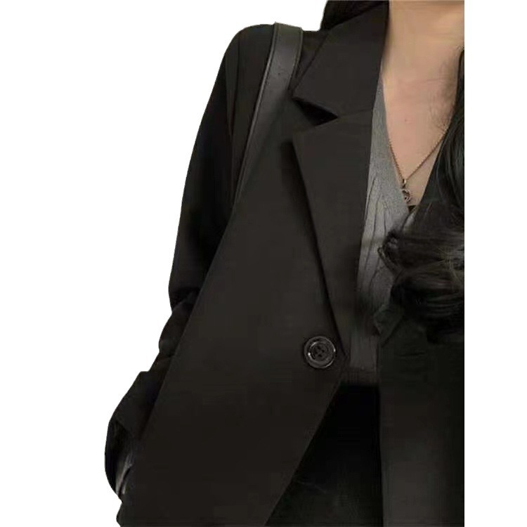Picture of Suit Jacket for Women 2024 Spring & Fall New Style Foreign Style Small Fragrance Fashion Korean Style Loose Small Suit Student Black