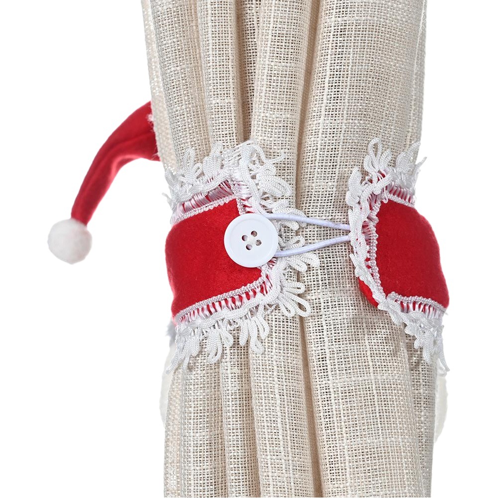 New Christmas Curtain Buckle Decoration Strap Christmas Decoration Shop Window Decoration Home Fabric Soft Clothes