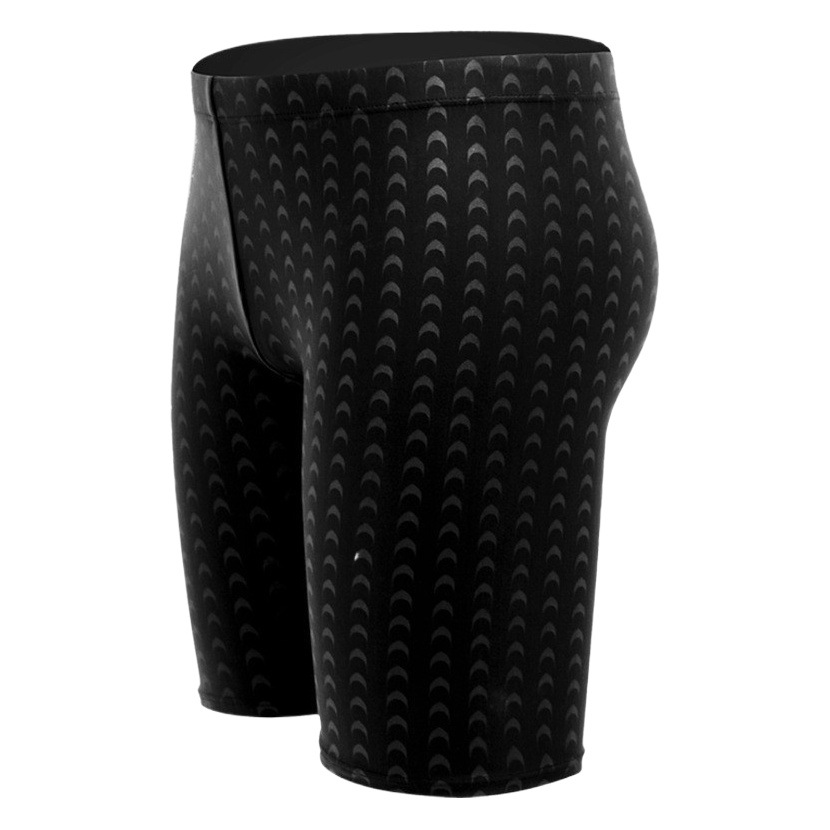 Swimming trunks wholesale men's large size five-point pants professional long racing adult boxer beach pants shark swimming trunks