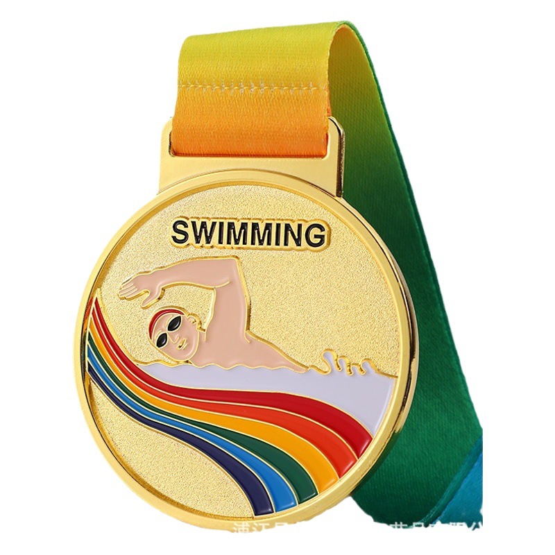 Crystal Small Medal Metal Listing Creative Children's Competition School Marathon Games Medal Gold Silver Bronze Basketball
