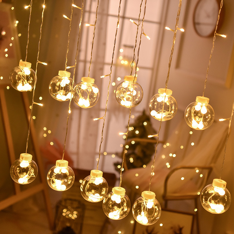 led colored light wishing ball romantic bedroom room layout decorative light ball star night light atmosphere light string