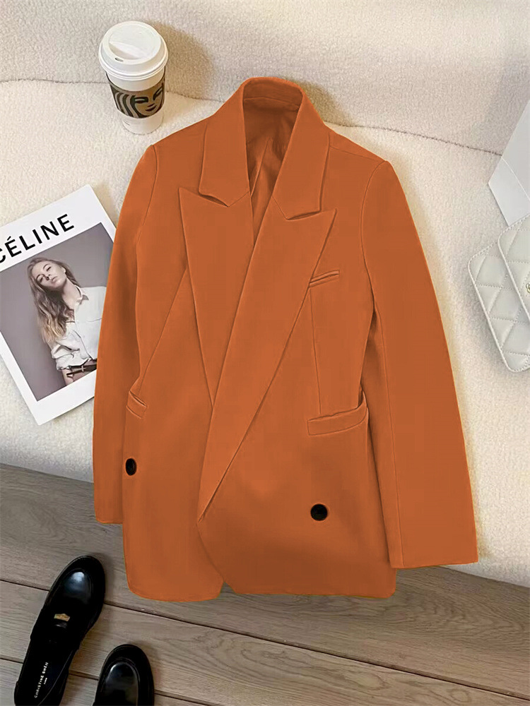 Picture of Spring and Autumn Pure Color High-end Sense Casual Loose Suit Top Temperament Ladies Fashion Trend Suit Wholesale