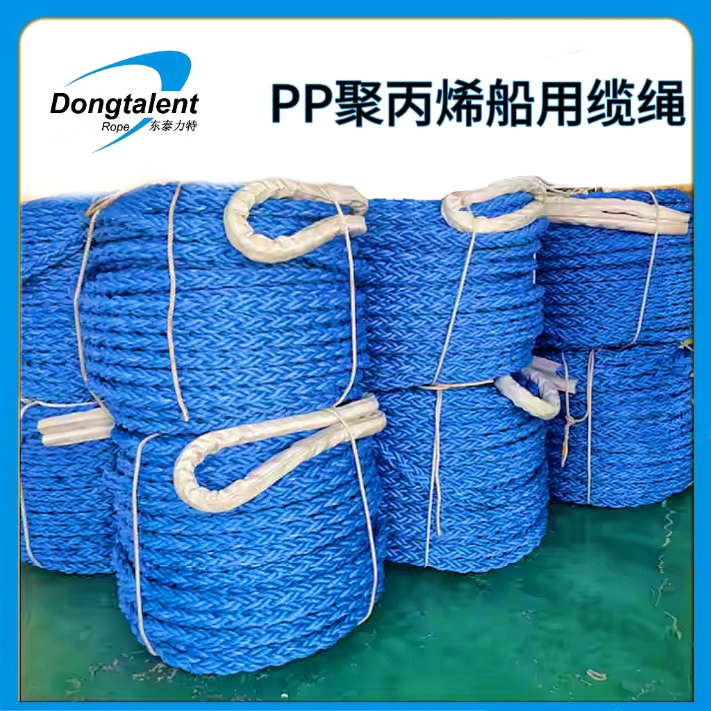 Manufacturer's Cross-Border High-Strength Pp Polypropylene Cable, Eight-Strand Nylon Dock-Specific Binding, Lashing, Mooring, and Anchor Rope