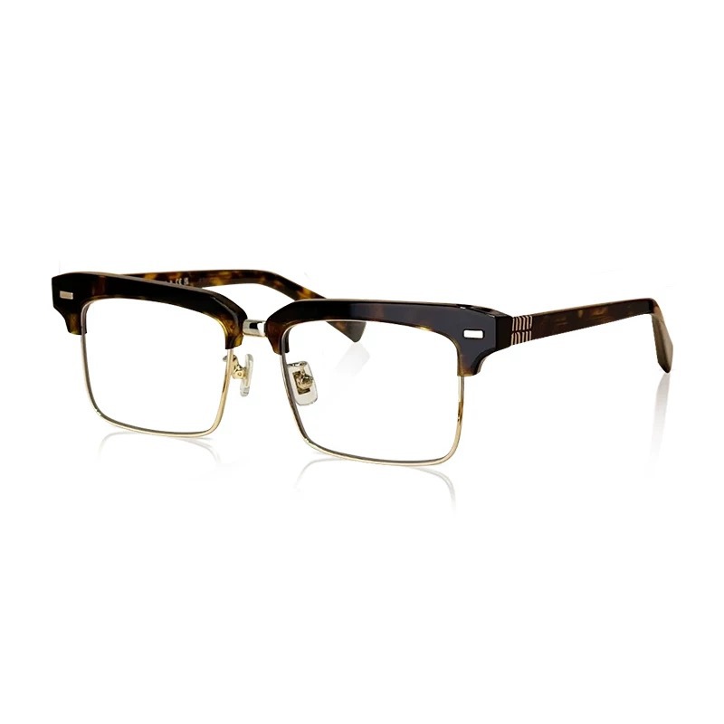 Picture of New square eyebrow frame hawksbill glasses female Zhang Yuanying with plain-faced myopia anti-blue light flat glasses men's wholesale